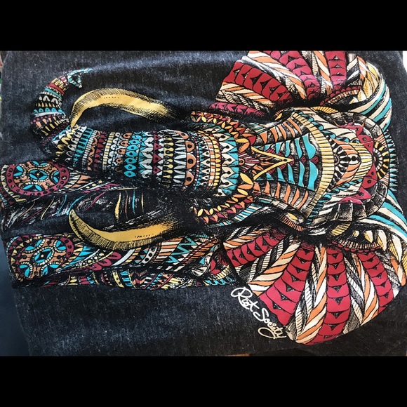 Riot Society India inspired elephant T-shirt Sz S - Picture 3 of 4
